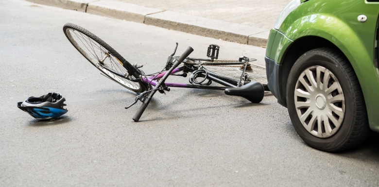 Bicycle-and-Car-that-Got-Into-an-Accident